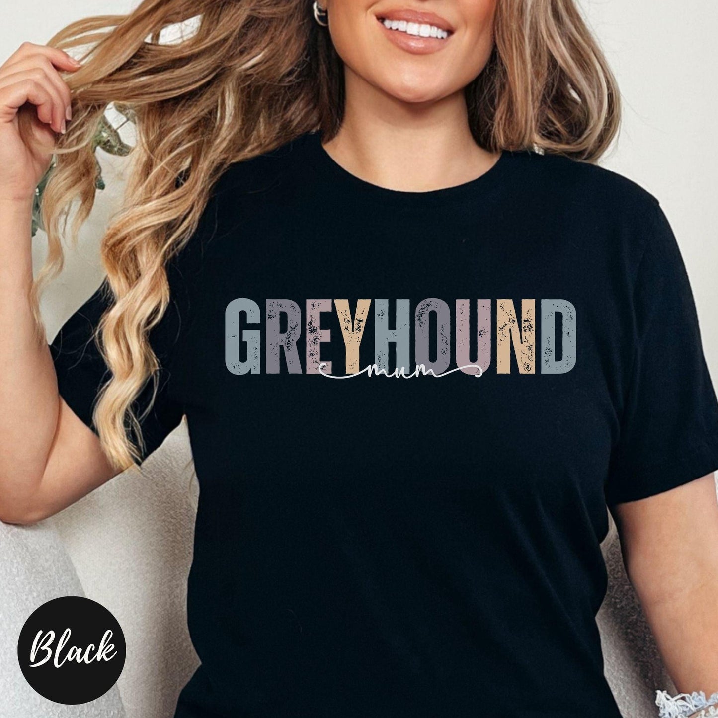 Greyhound Mum Tshirt - Happy Greys