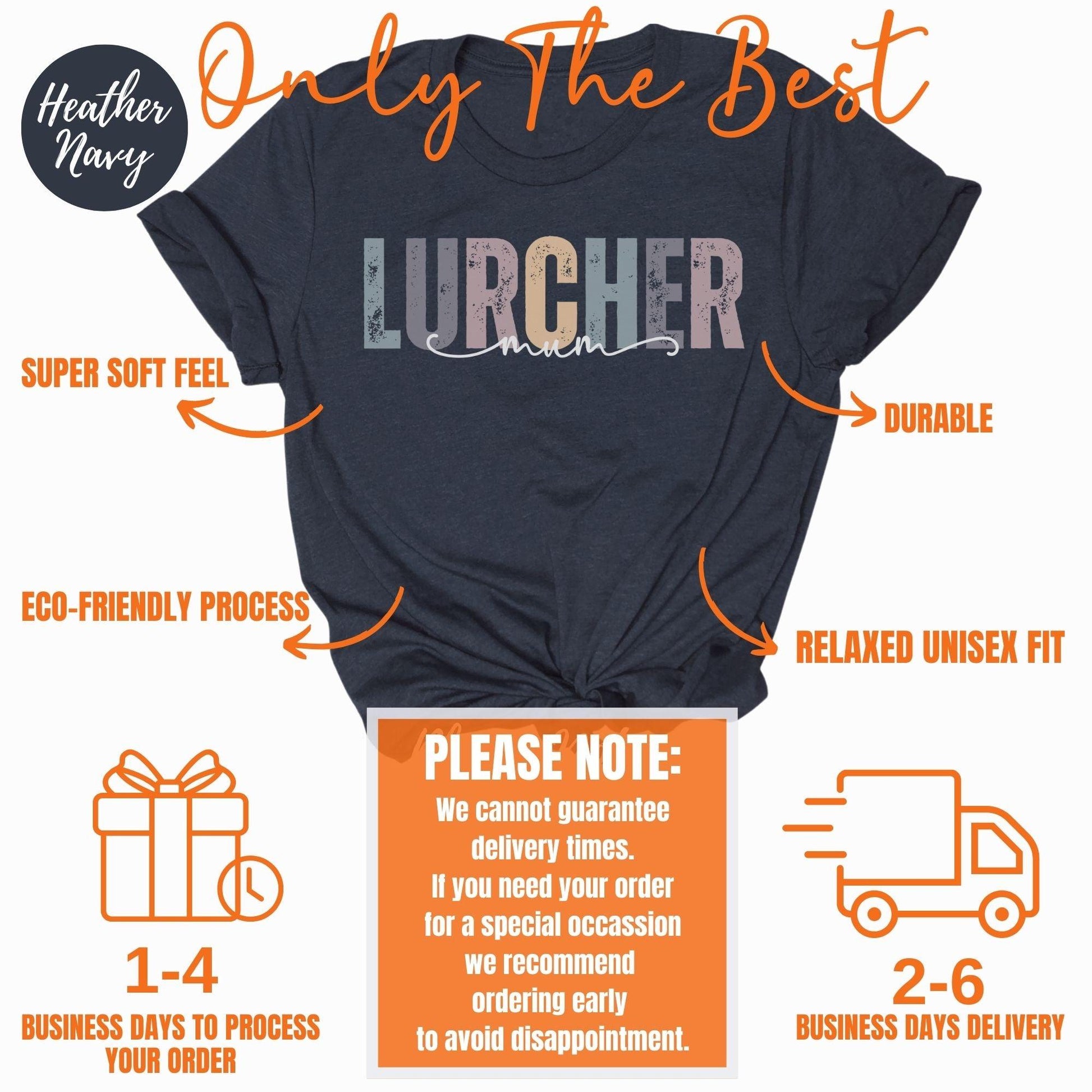 Lurcher Mum Tshirt - Happy Greys