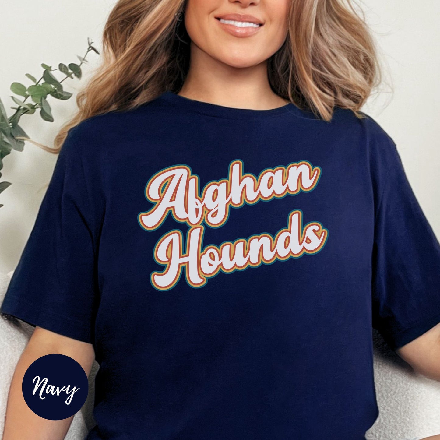 Retro Afghan Hound Tshirt