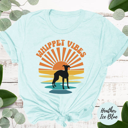 Retro Whippet Sunset Tshirt